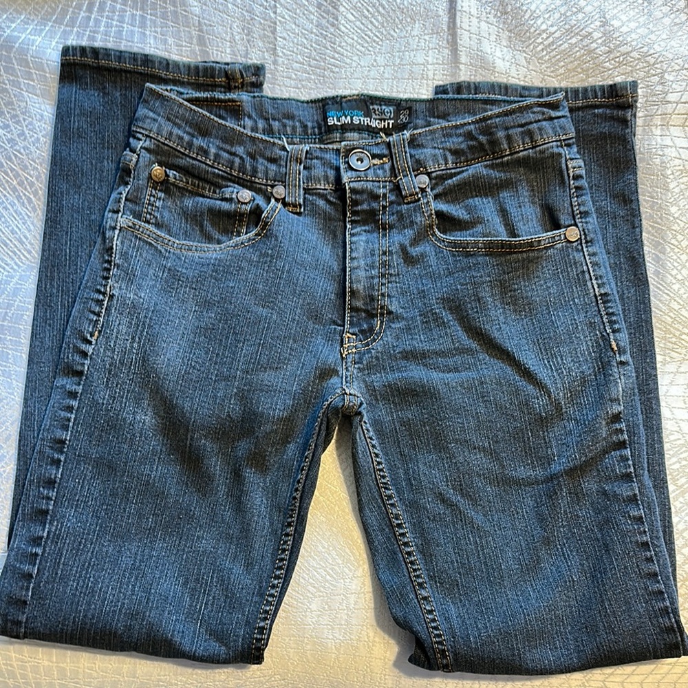 RSQ Blue Slim Straight Jeans Classic Fit